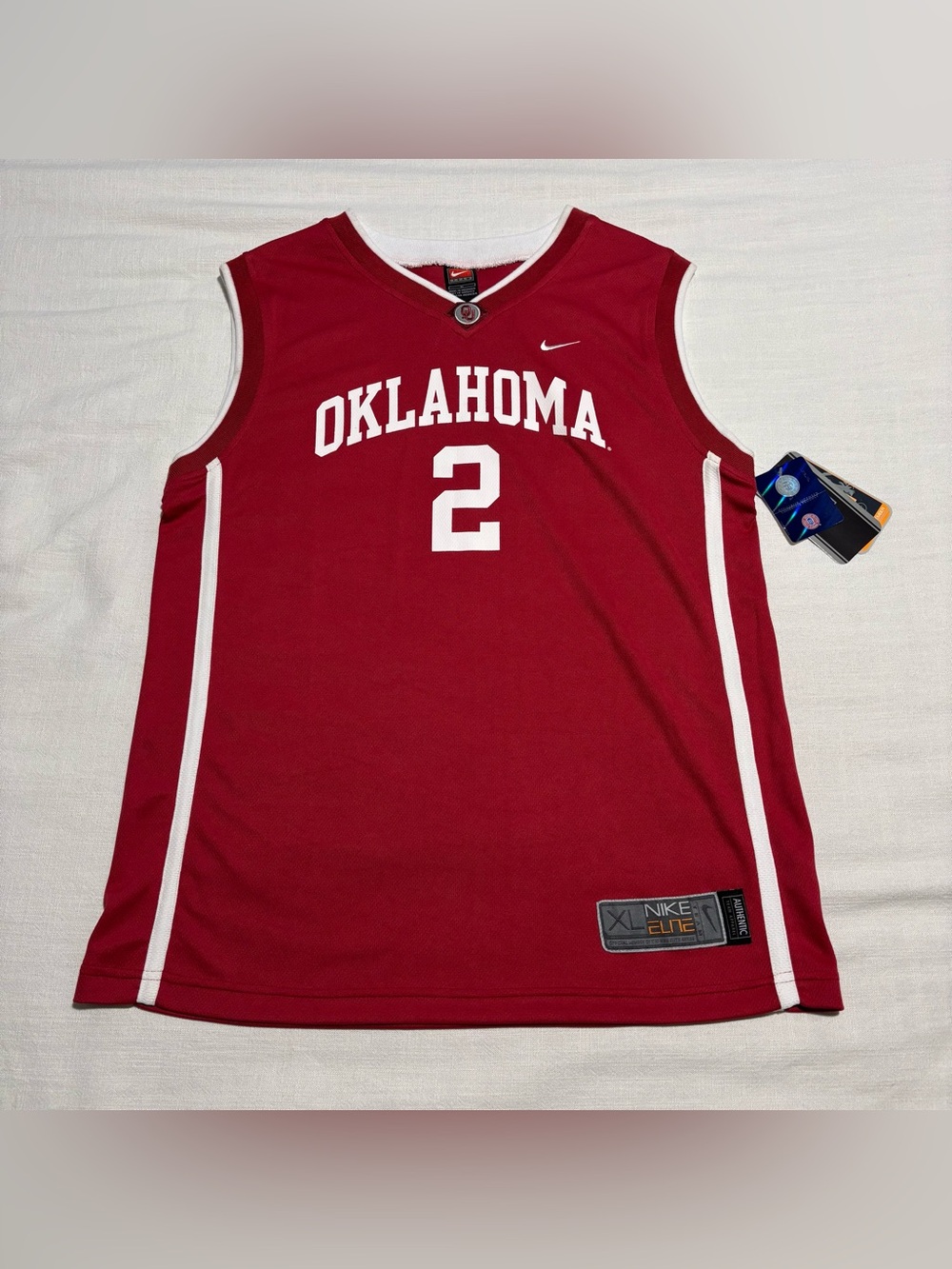 Nike Elite Oklahoma Sooners #2 Home Basketball Jersey | Red | Men’s Sz XL | NWT
